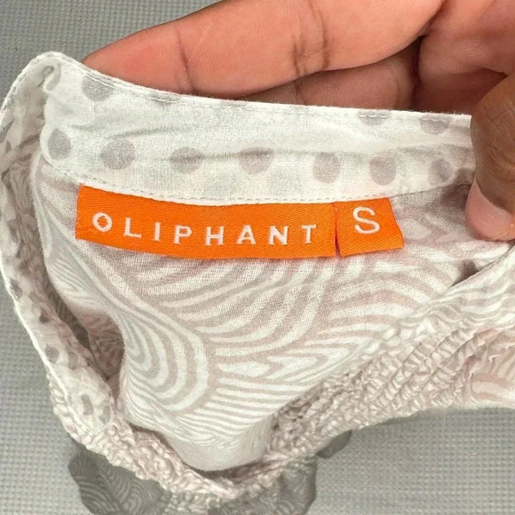 Oliphant 100% Cotton Pintuck Tunic SIZE S - Picture 3 of 6